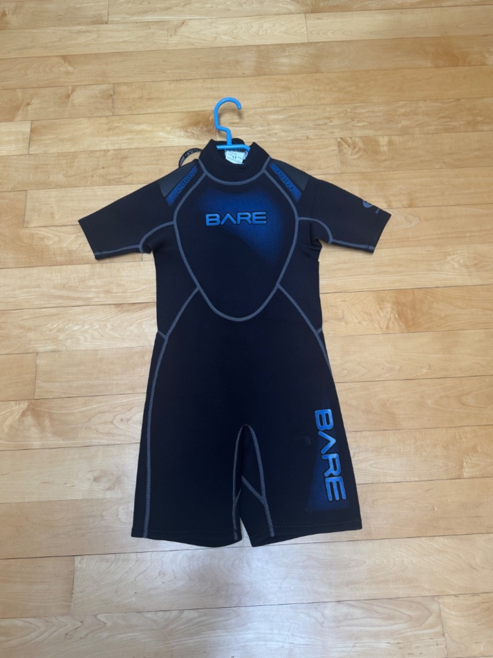 Child's Bare Neoprene Jr Sport Shorty Suit for Summer Watersports Sz 10